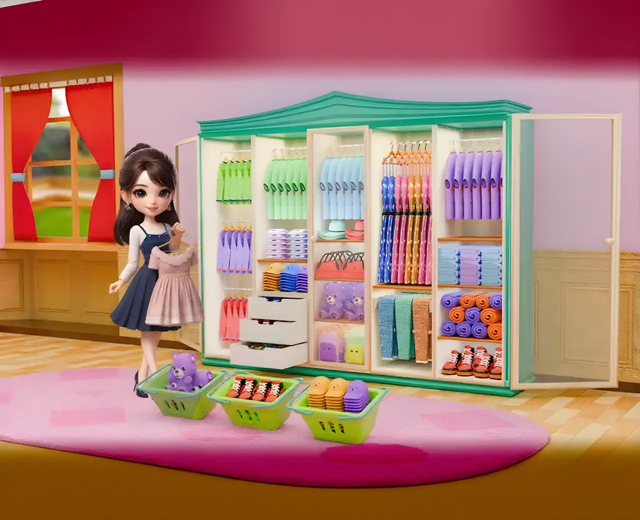 填充衣柜整理器3D