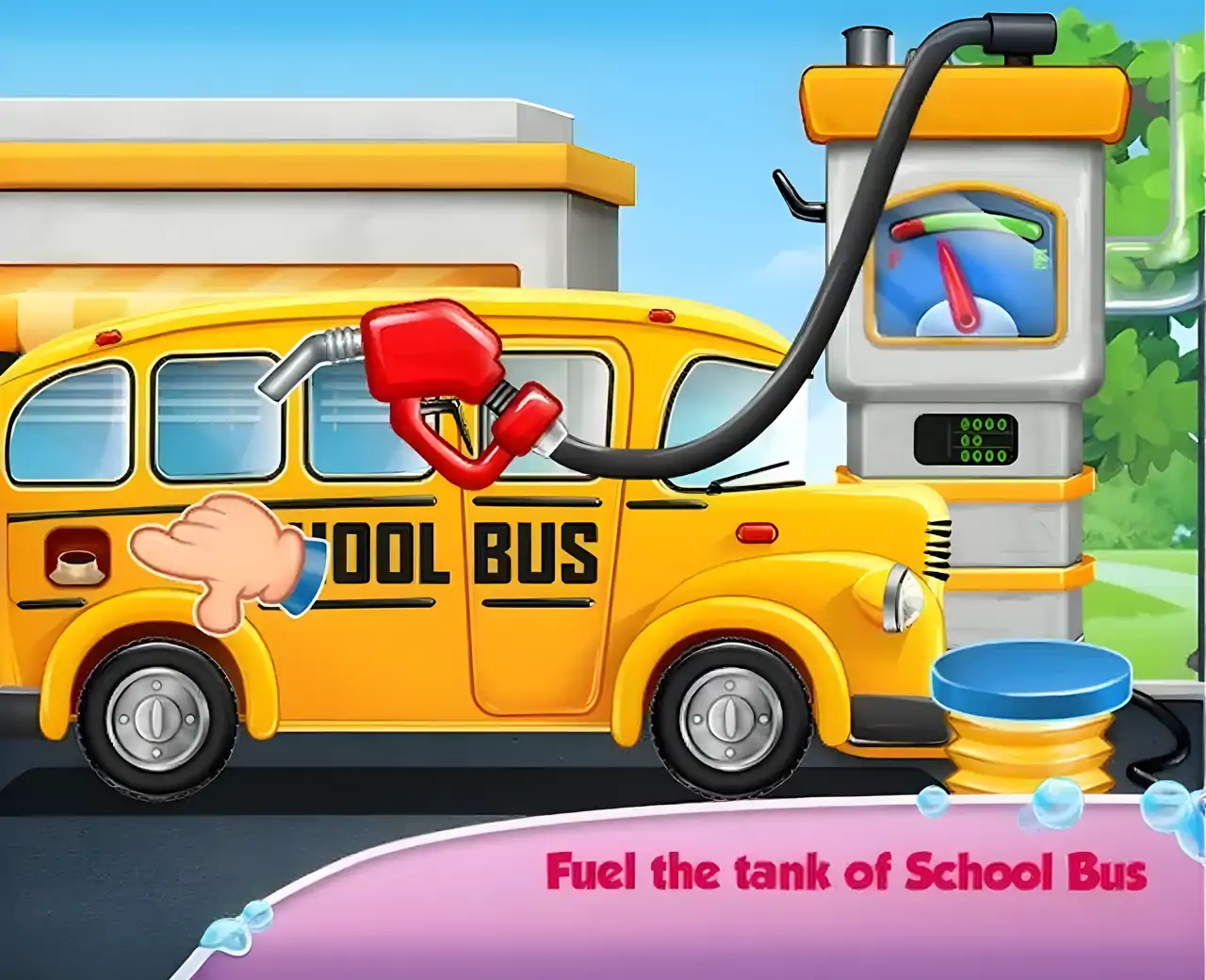 校车洗手和维修游戏