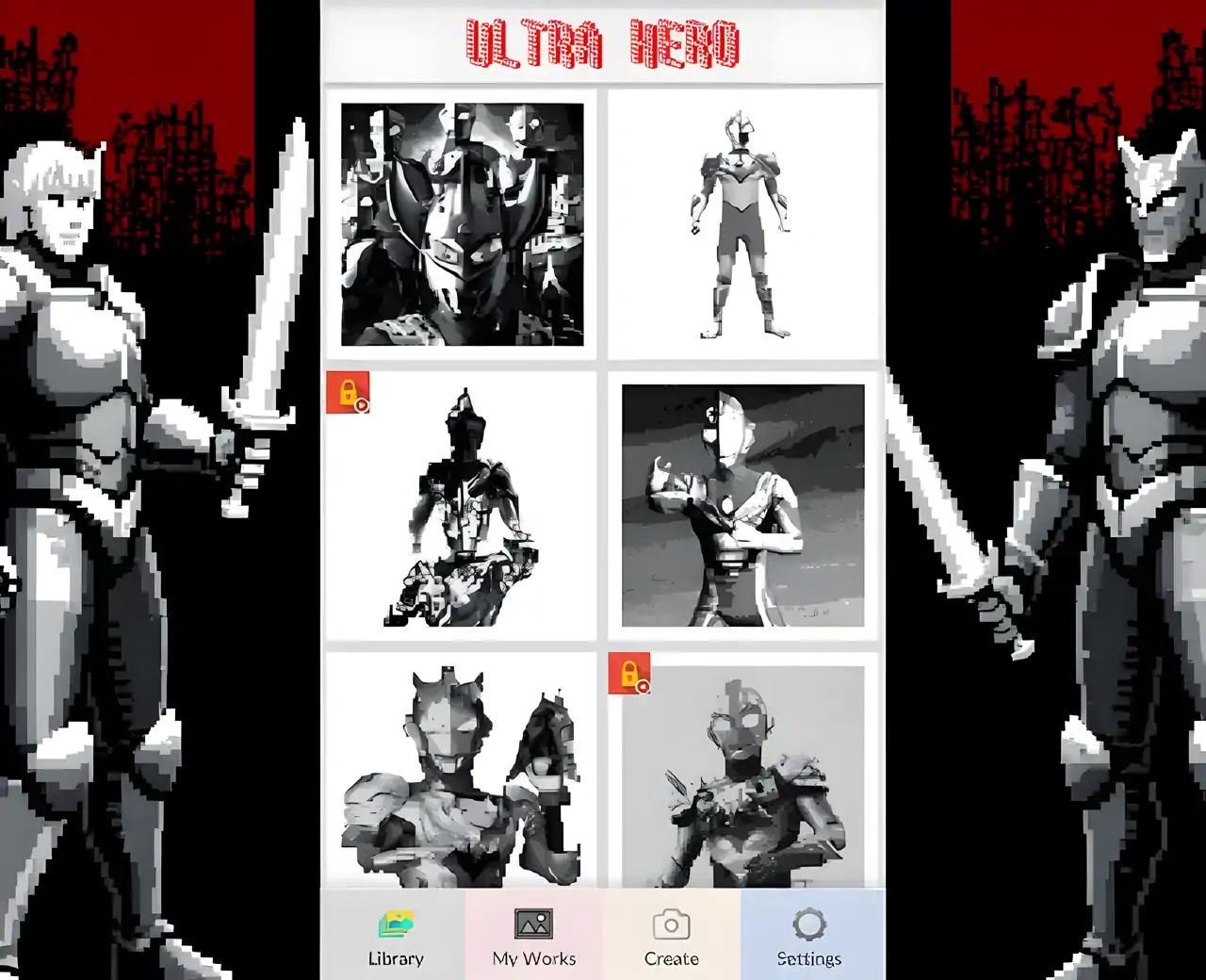 超英雄像素艺术