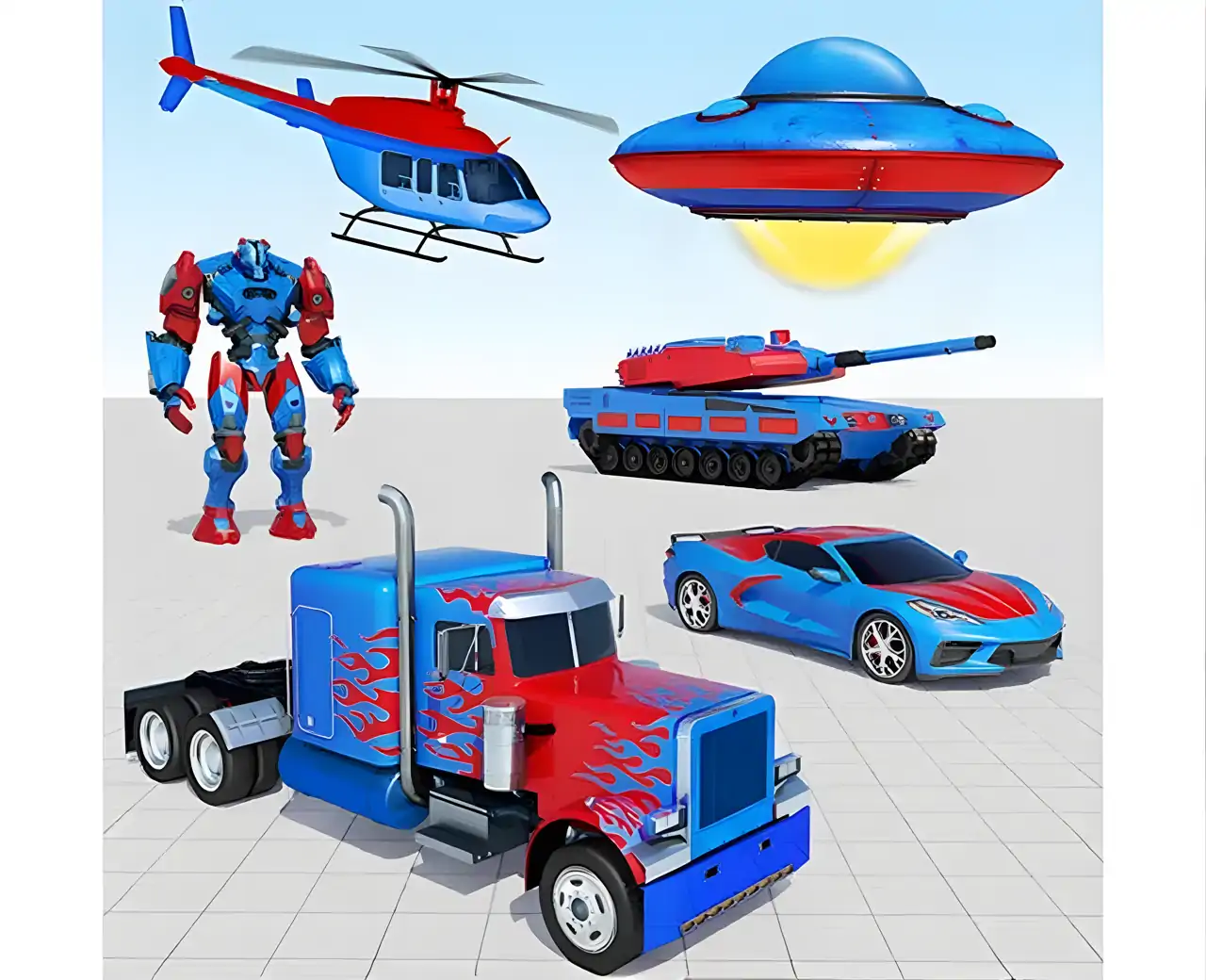 飞行机器人超级英雄游戏