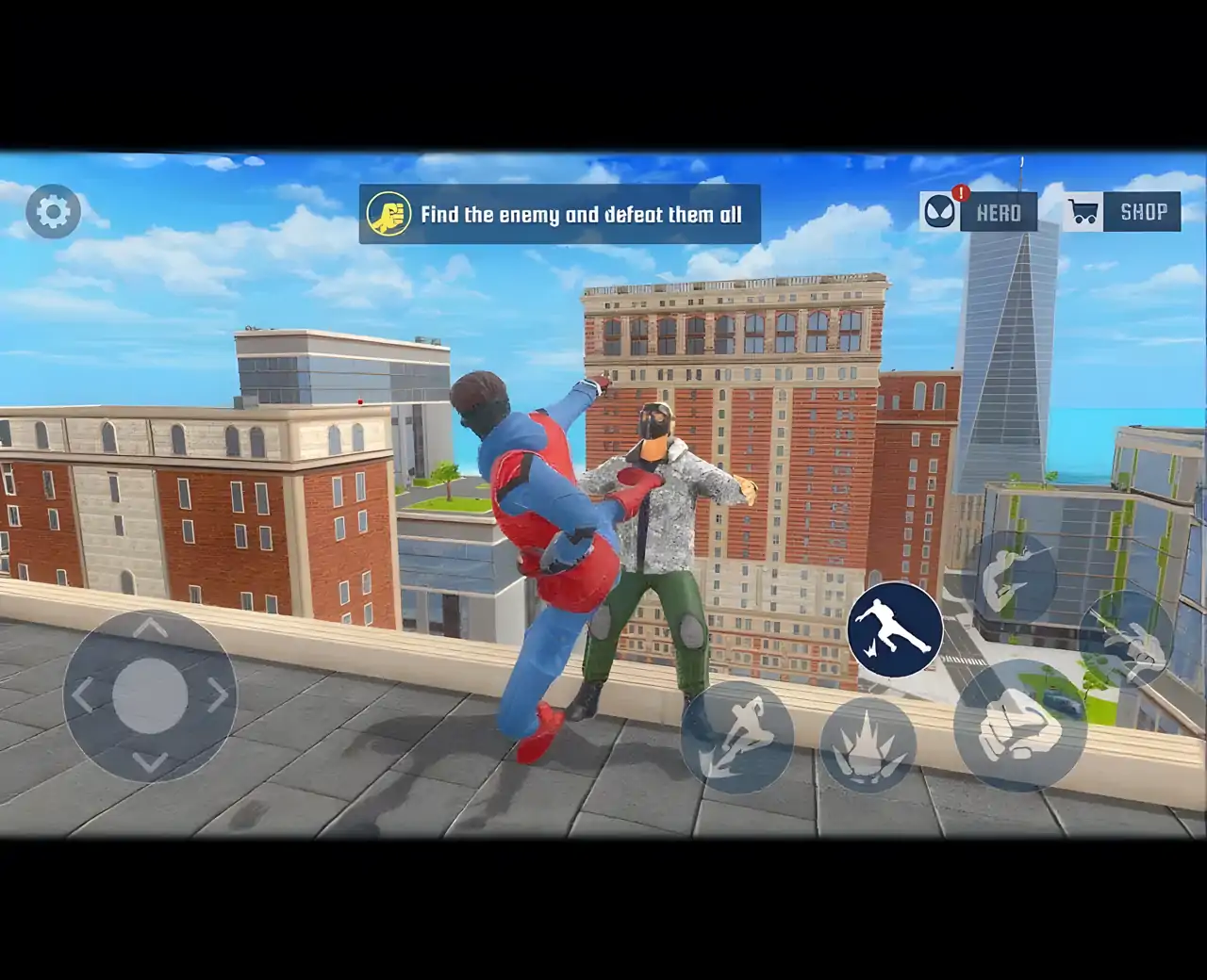 蜘蛛格斗绳索游戏