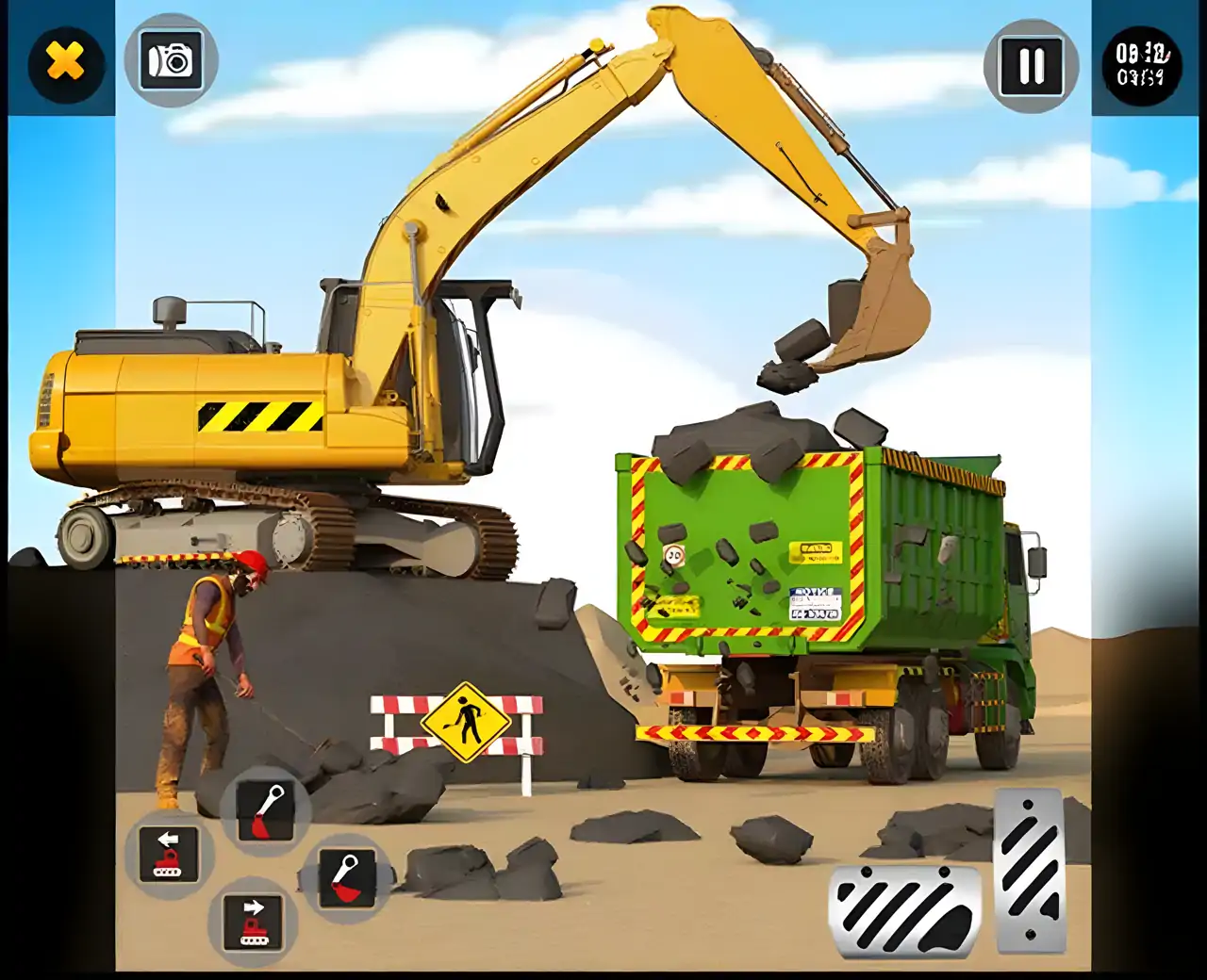 道路建设JCB游戏3D