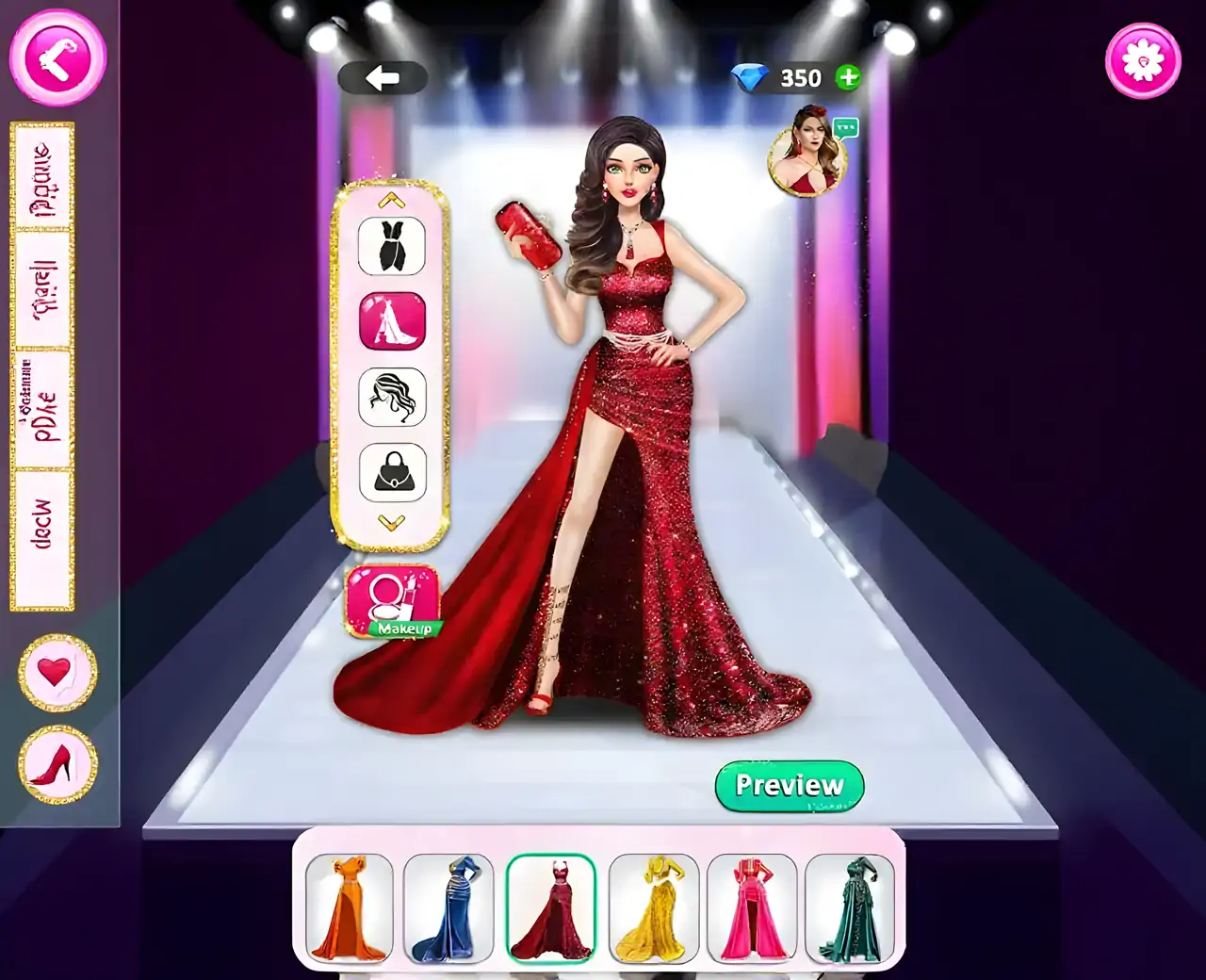 模特设计师化妆打扮