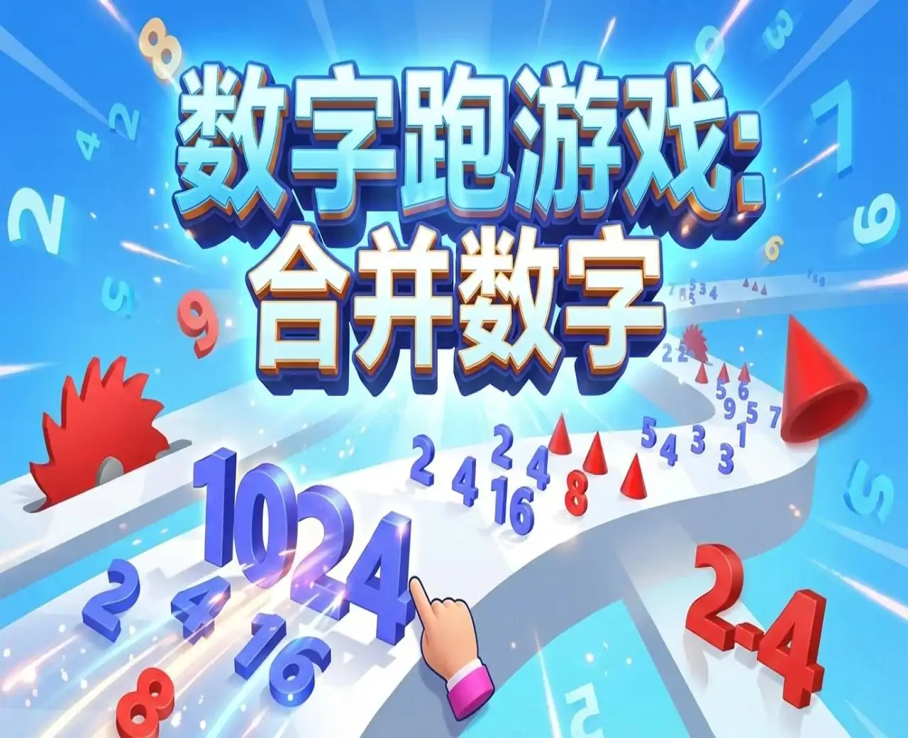 数字跑游戏：合并数字