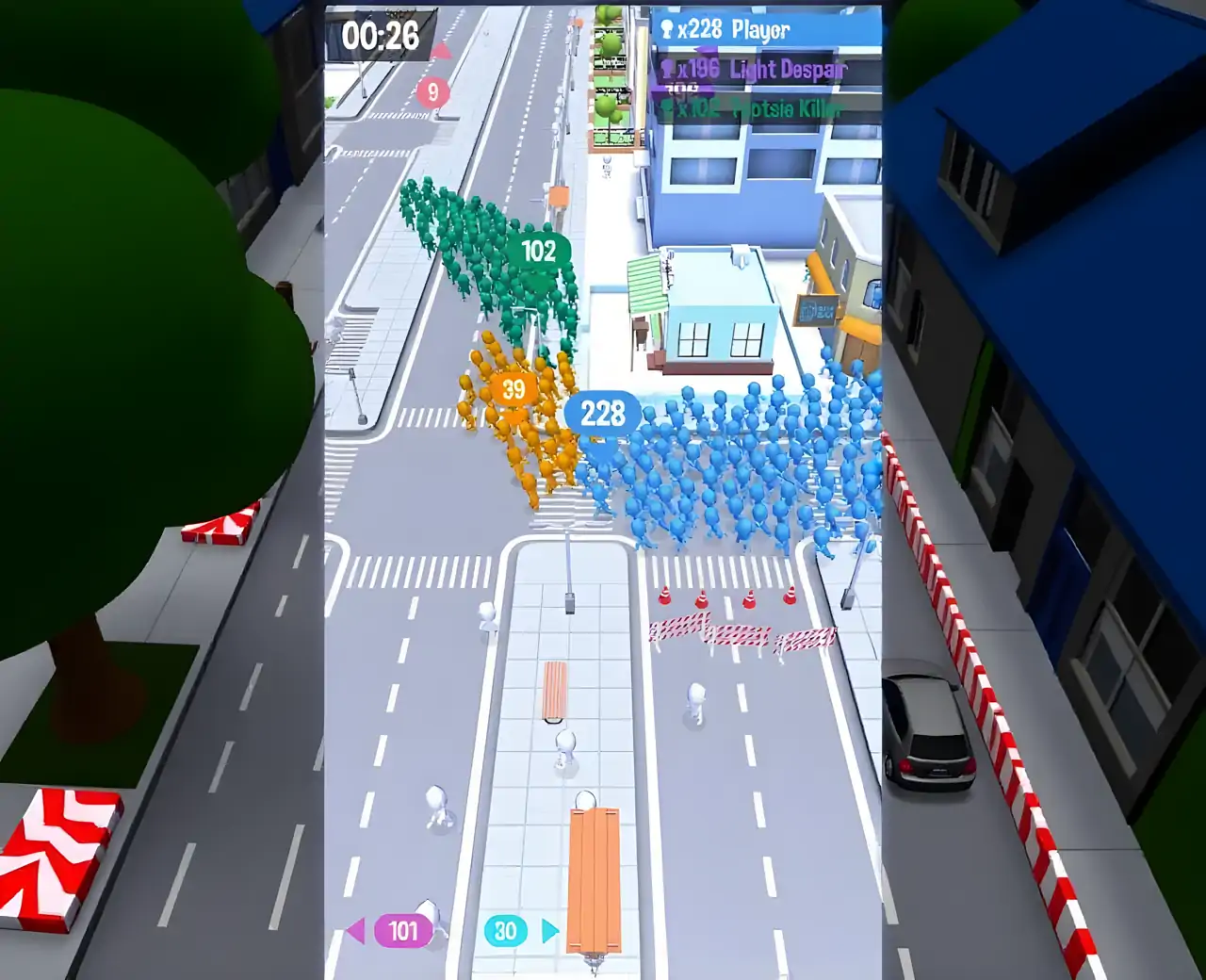 拥挤城市!