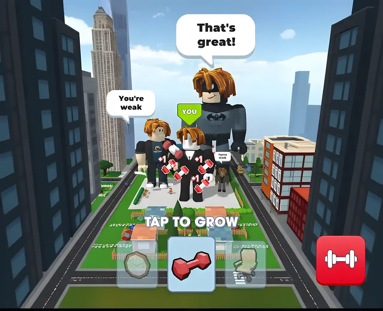 举重英雄3D:闲置肌肉