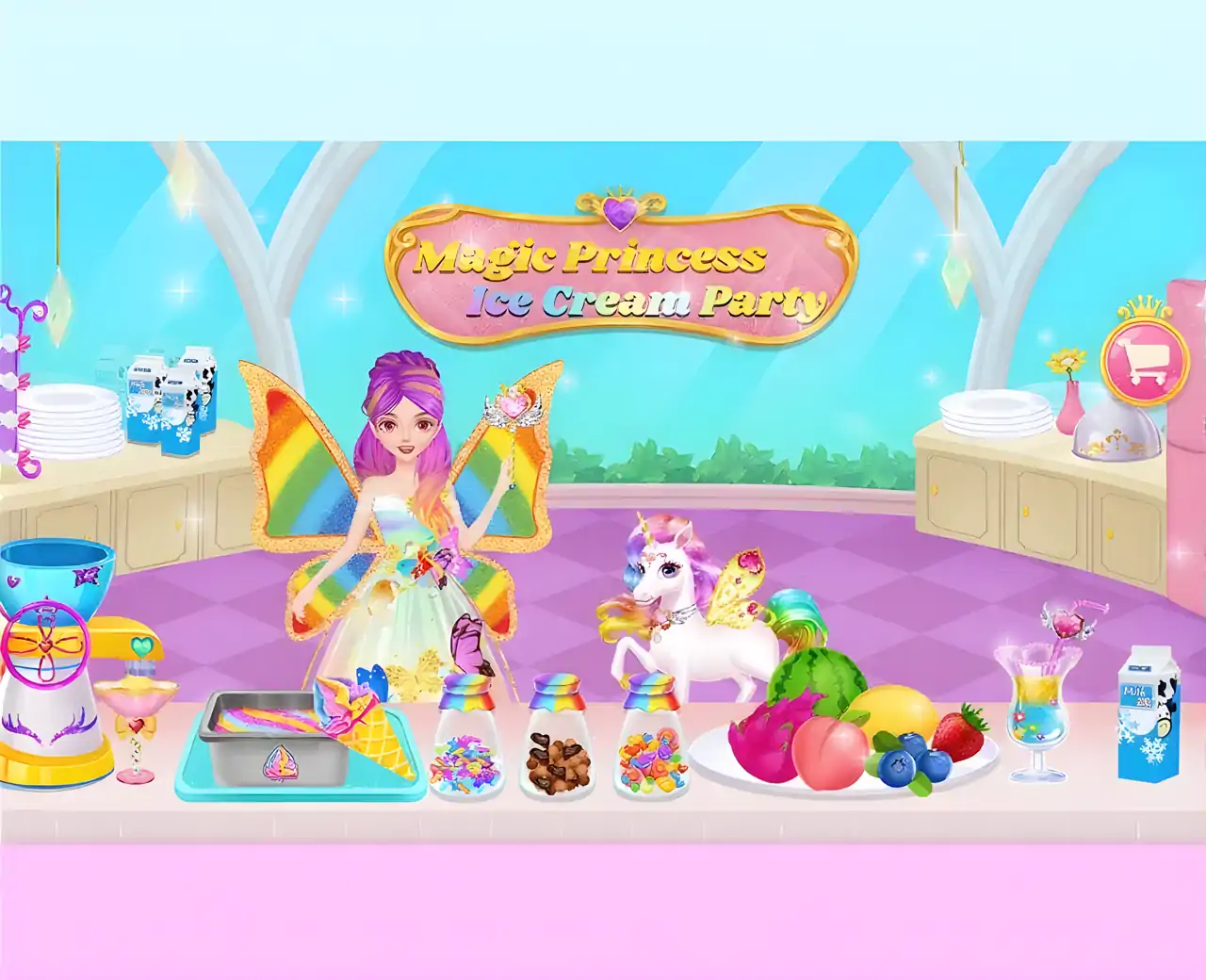 魔法公主独角兽梦幻冰淇淋餐厅