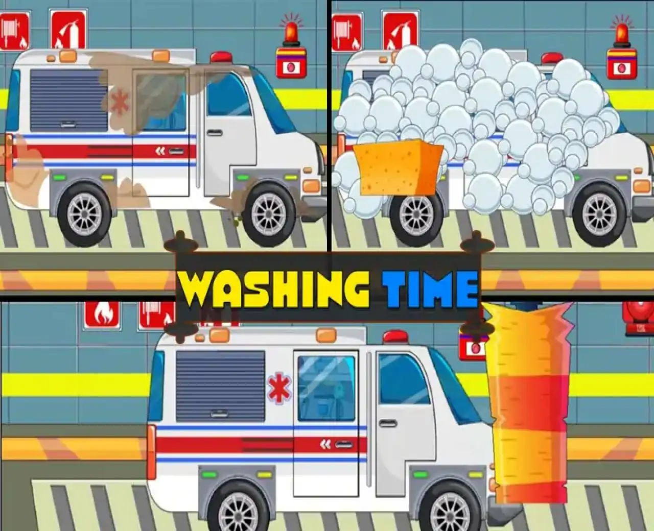 我的消防员孩子消防车