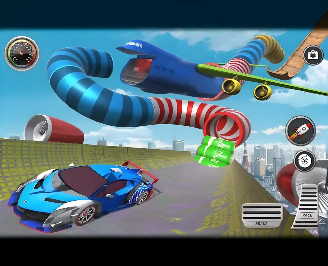 山特技大型坡道赛车