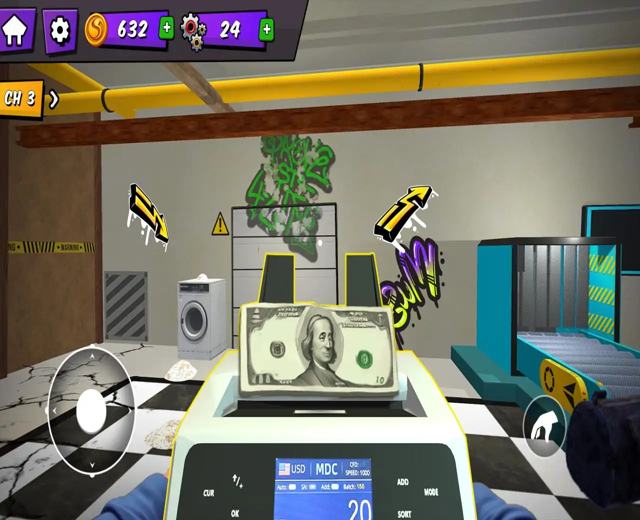 钞票清洁模拟器