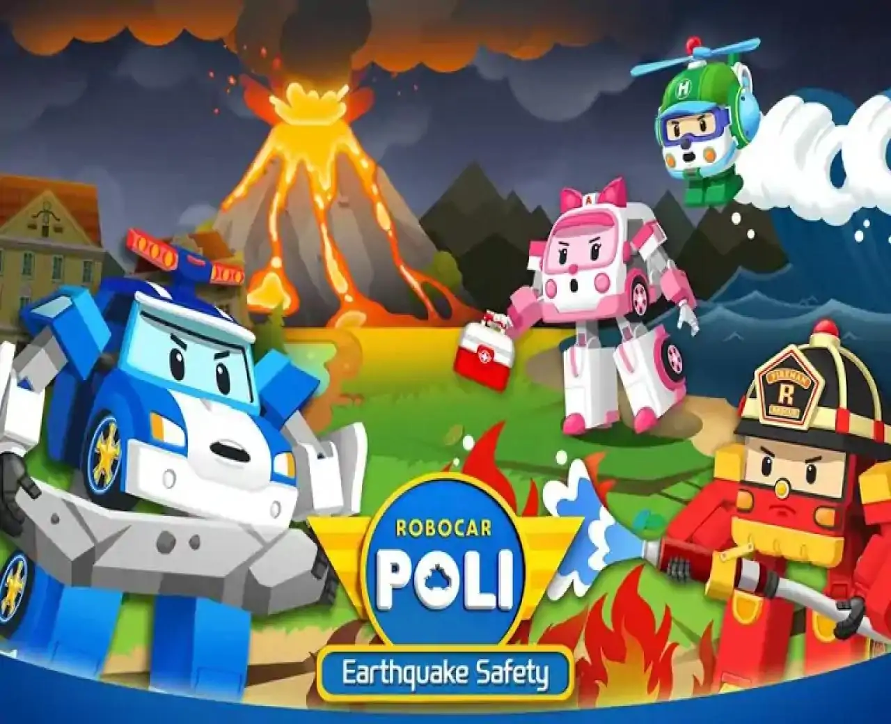 RobocarPoli地震安全-儿童教育