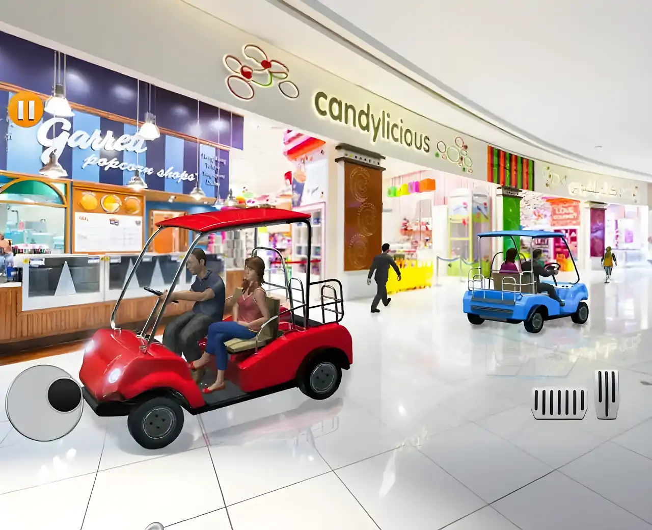 购物中心家庭汽车驾驶出租车游戏