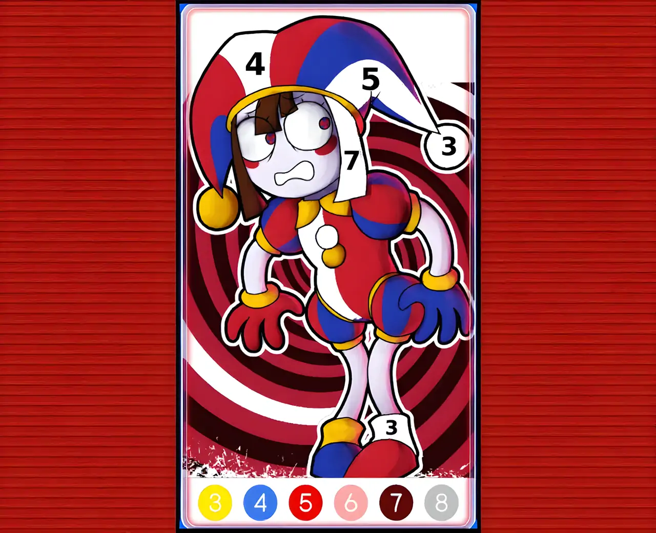 数字马戏团着色