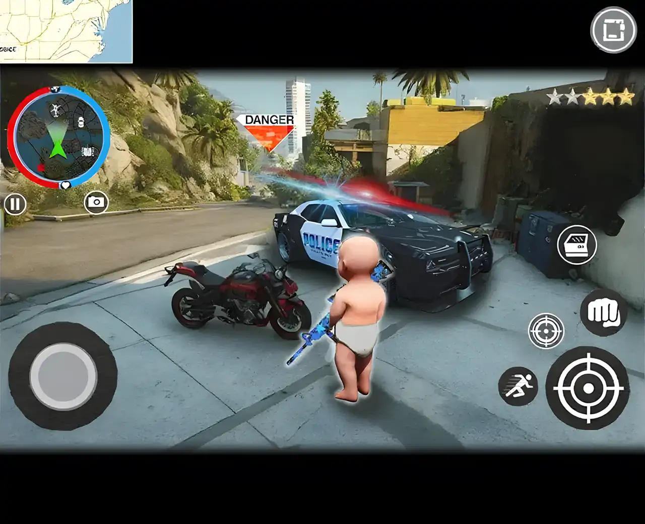 婴儿绳索英雄蜘蛛战斗