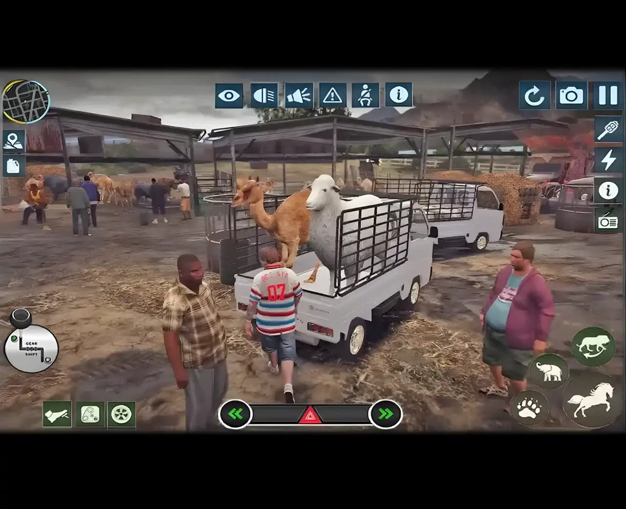 动物货物卡车游戏3D