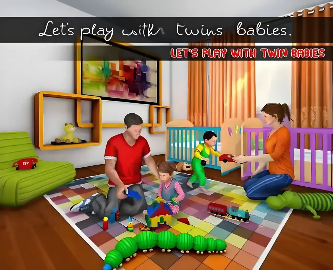 虚拟妈妈新生双胞胎宝宝照顾家庭乐趣