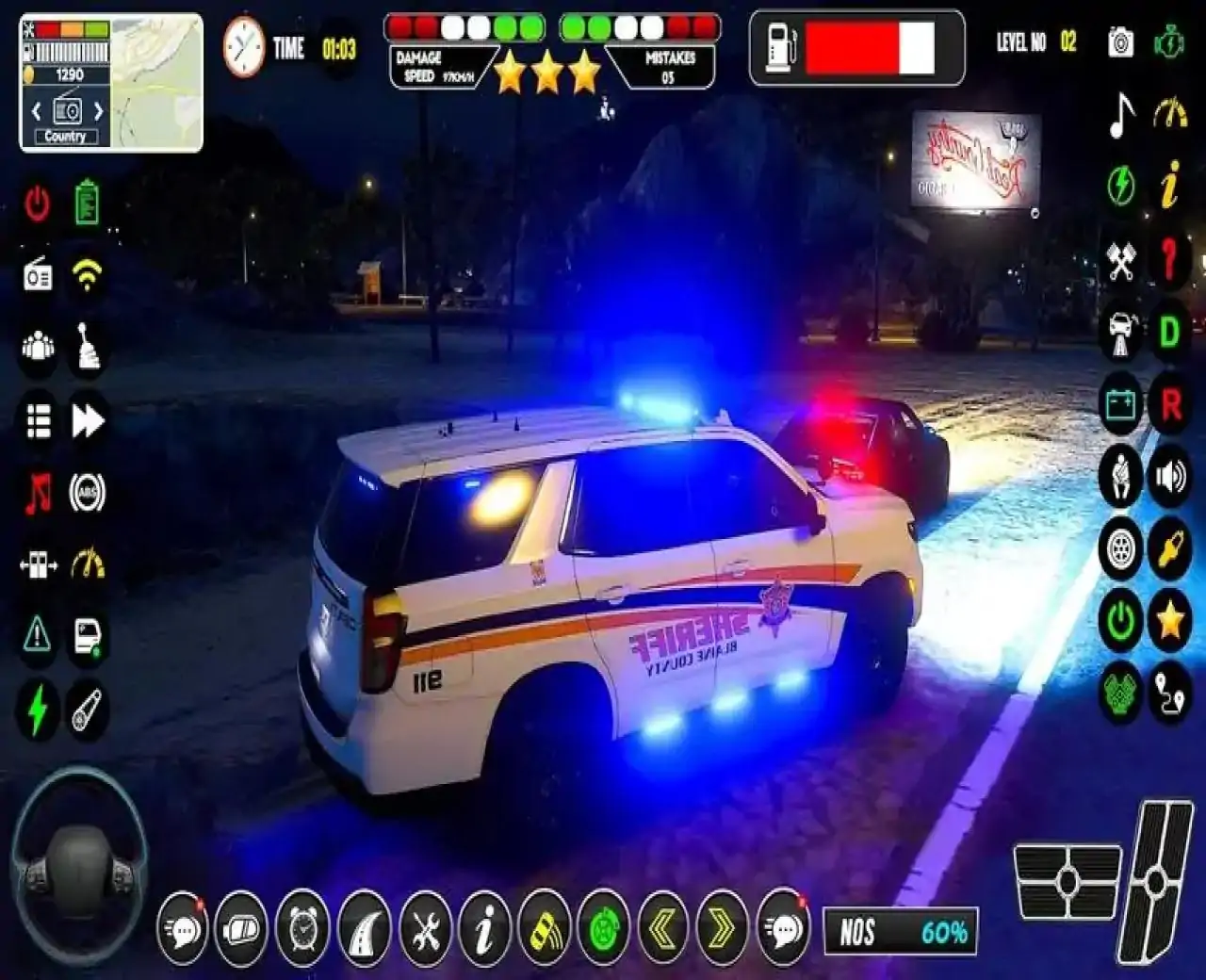 警察追逐-警车游戏