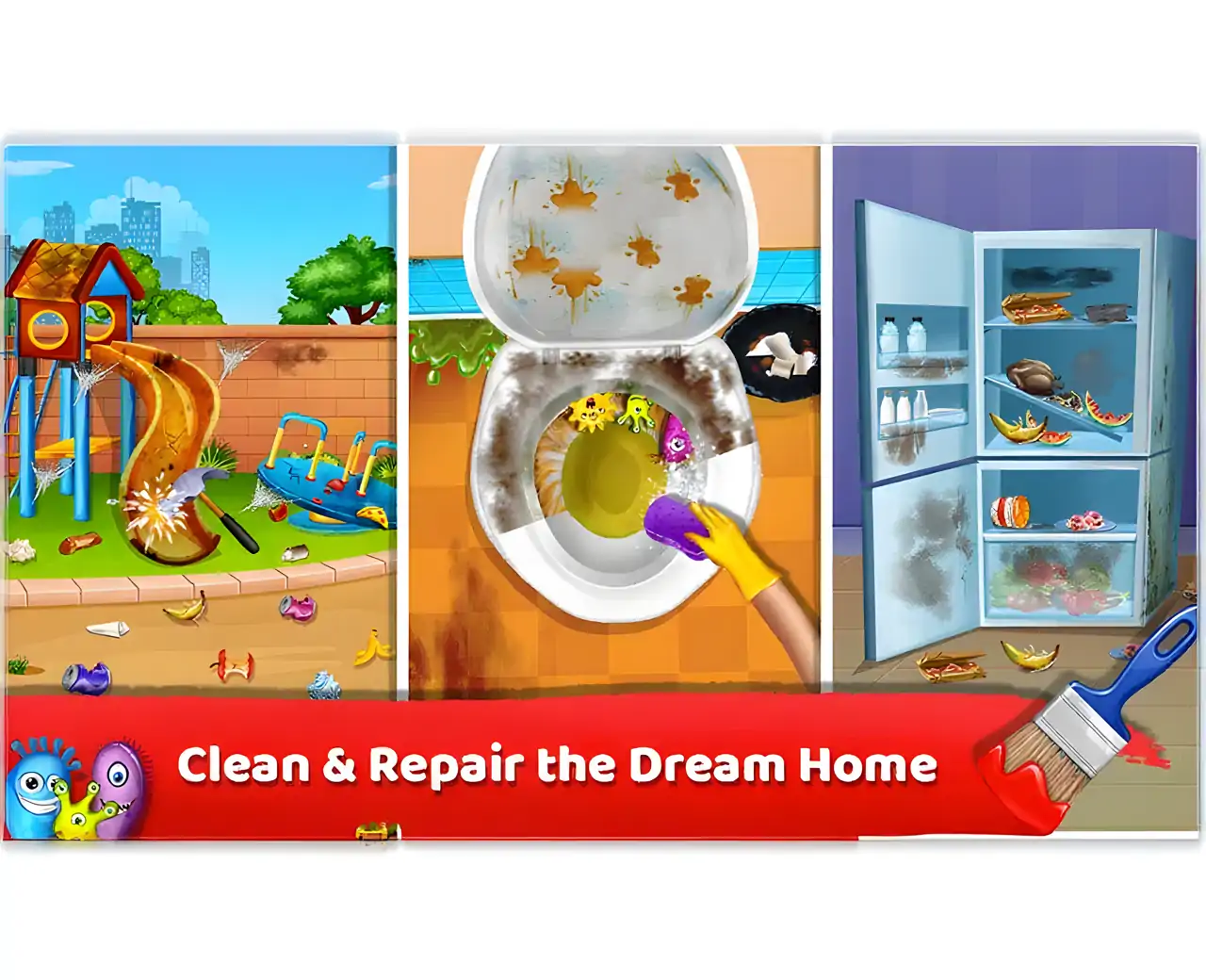 凌乱的家庭清洁游戏