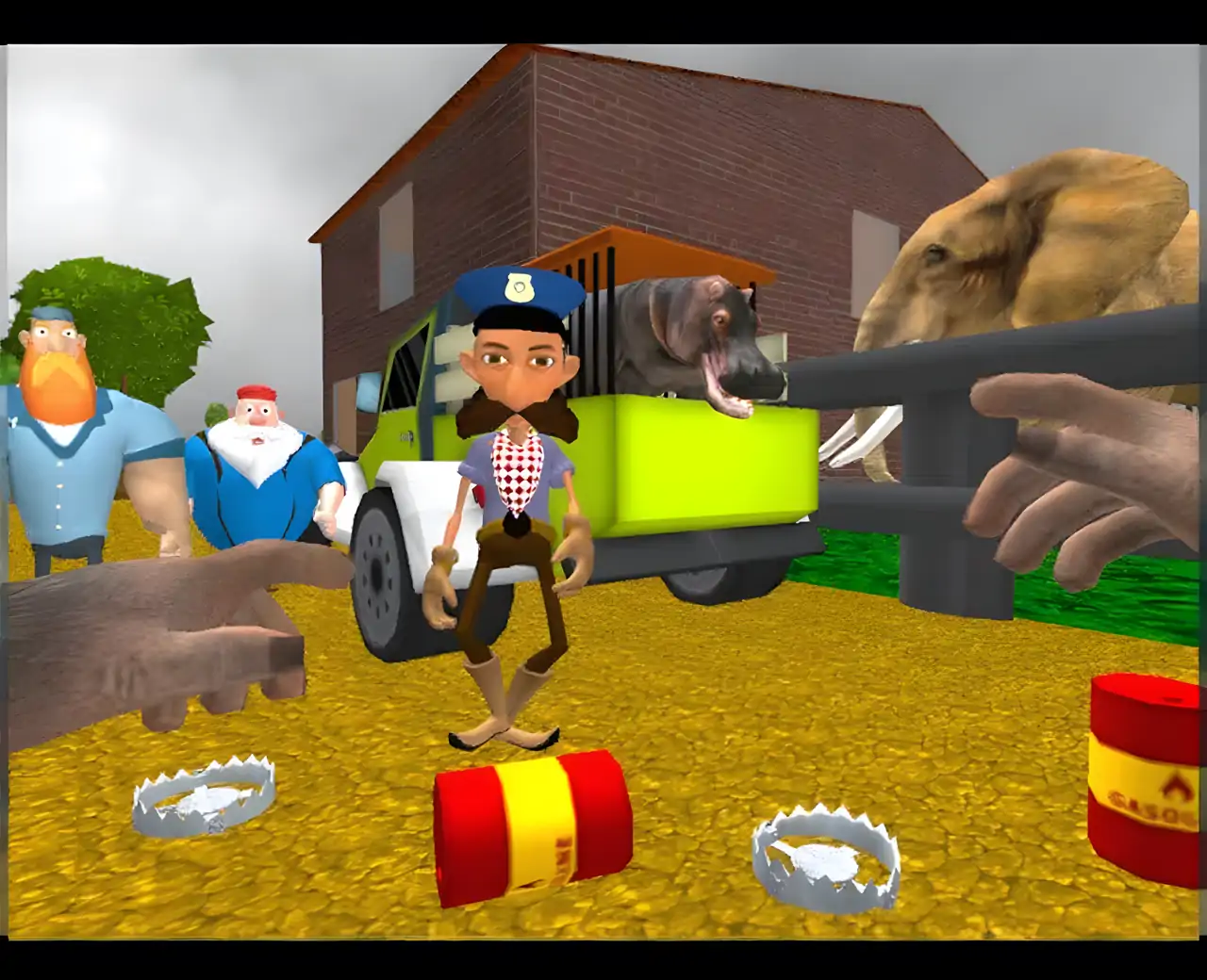 动物园救援。邻里故事