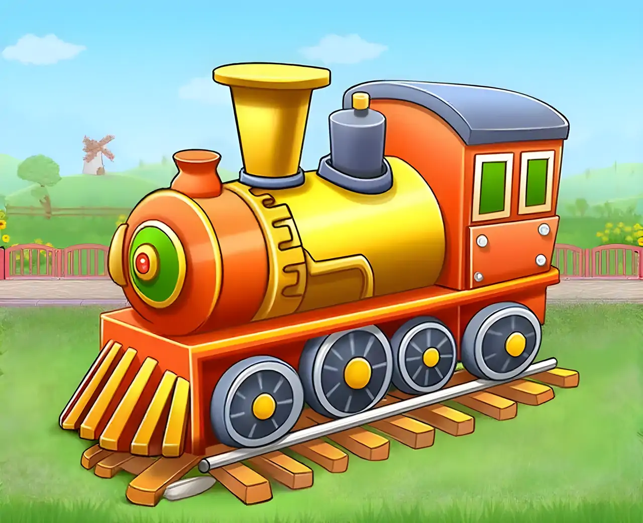 孩子们火车游戏：建造车站