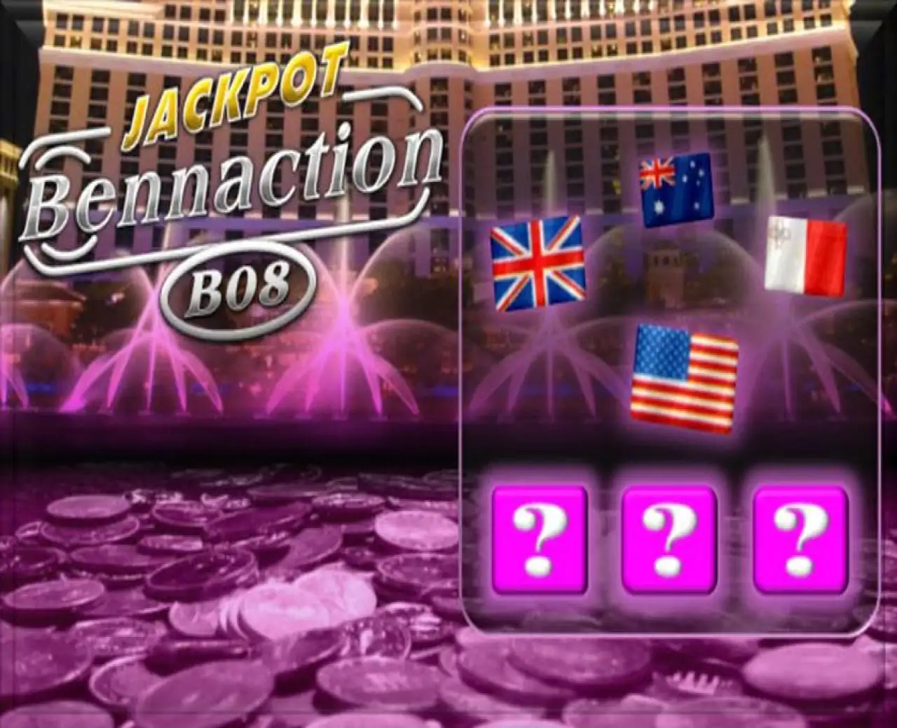 Jackpot Bennaction - B08 : Discover The Mystery Combination