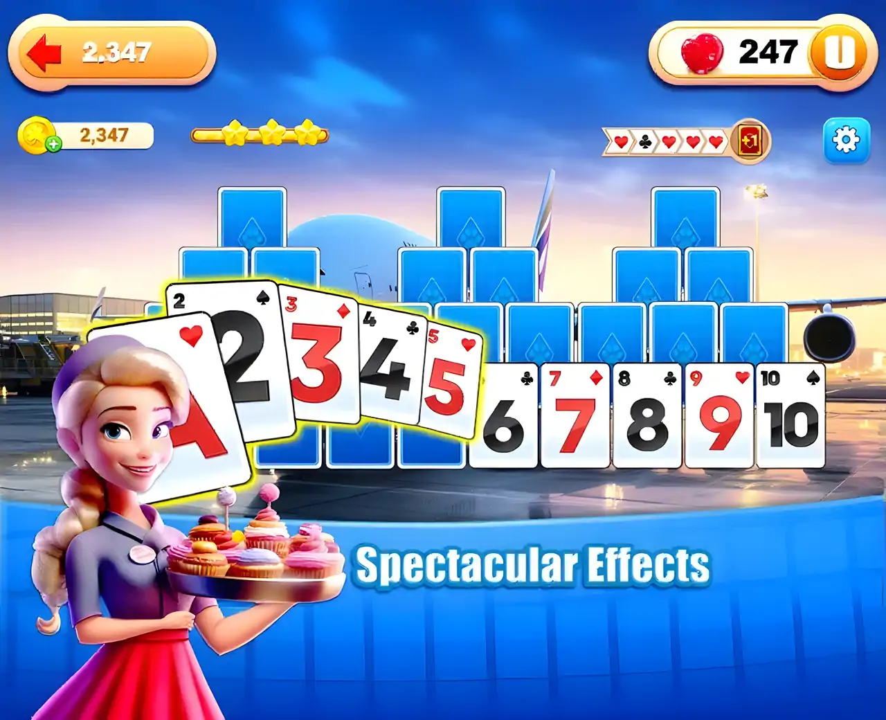 TriPeaks纸牌免费