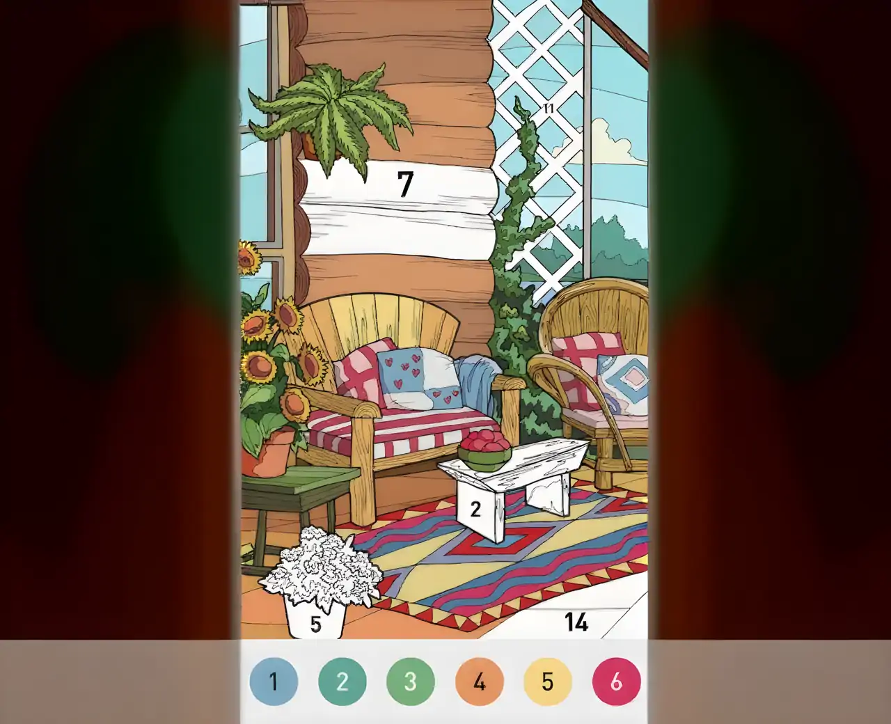 农场颜色-按数字绘画