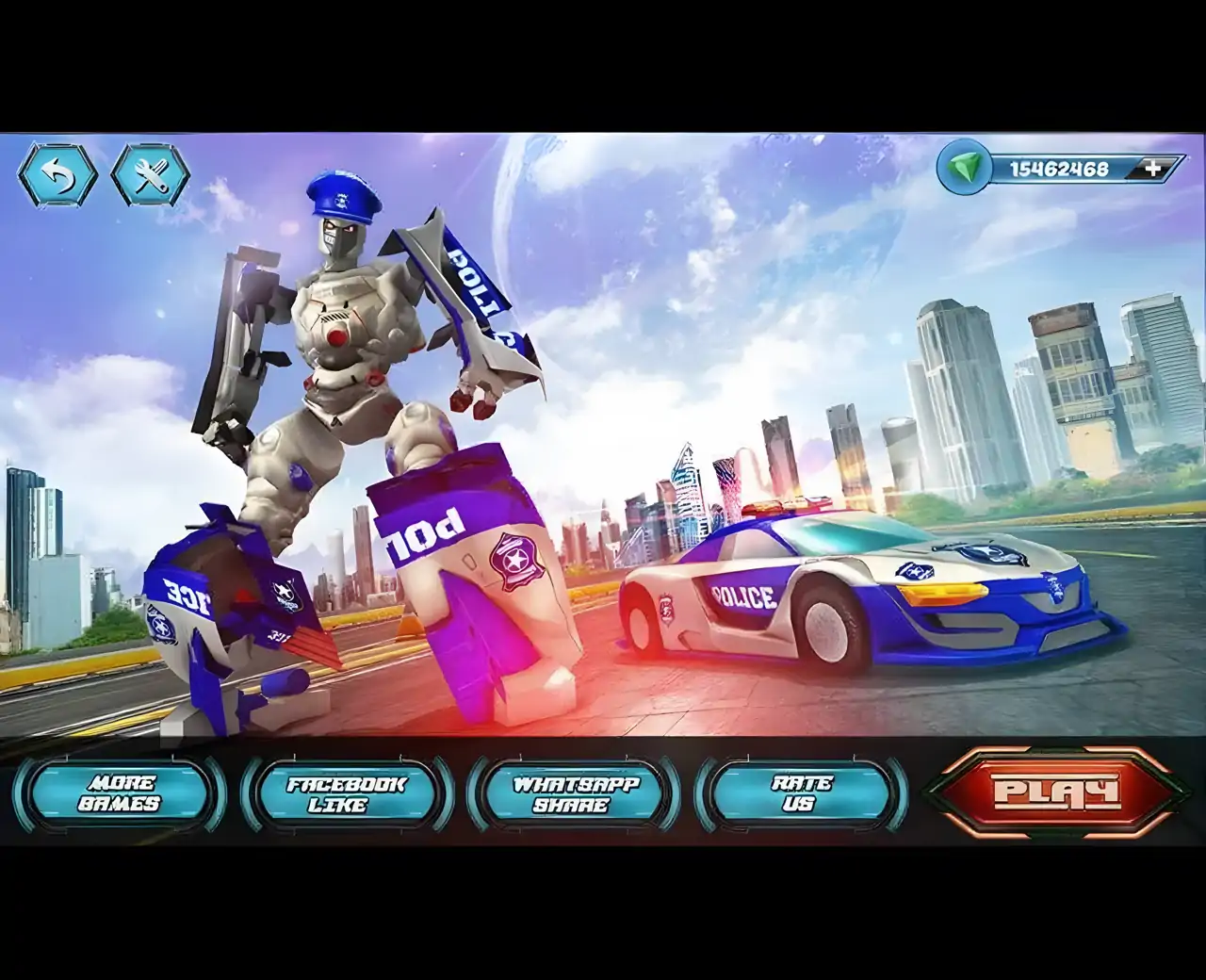 警察机器人汽车报复