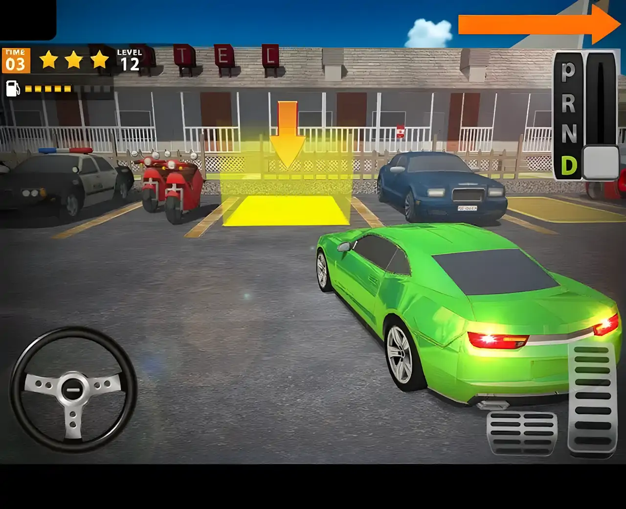 普拉多停车场3D-汽车游戏