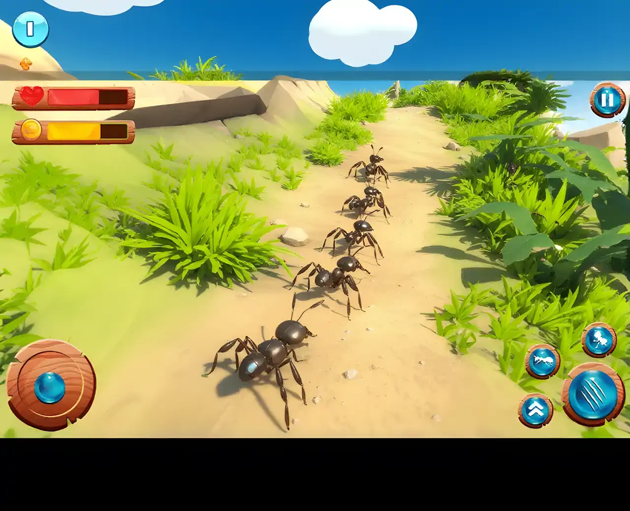 森林野生蚂蚁军团模拟3D