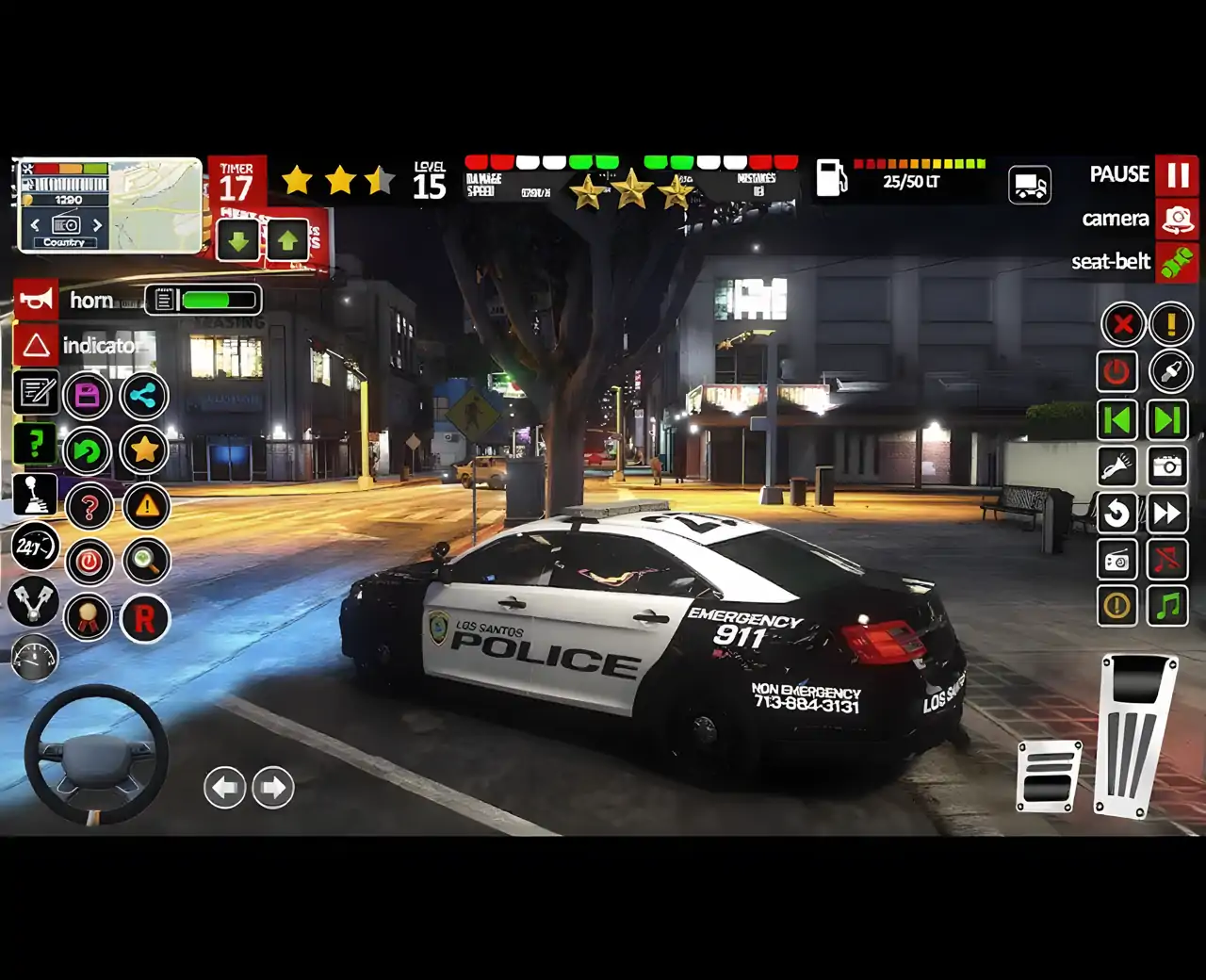 城市警车追逐游戏