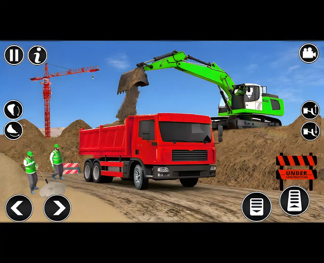 起重机城市模拟挖掘机游戏