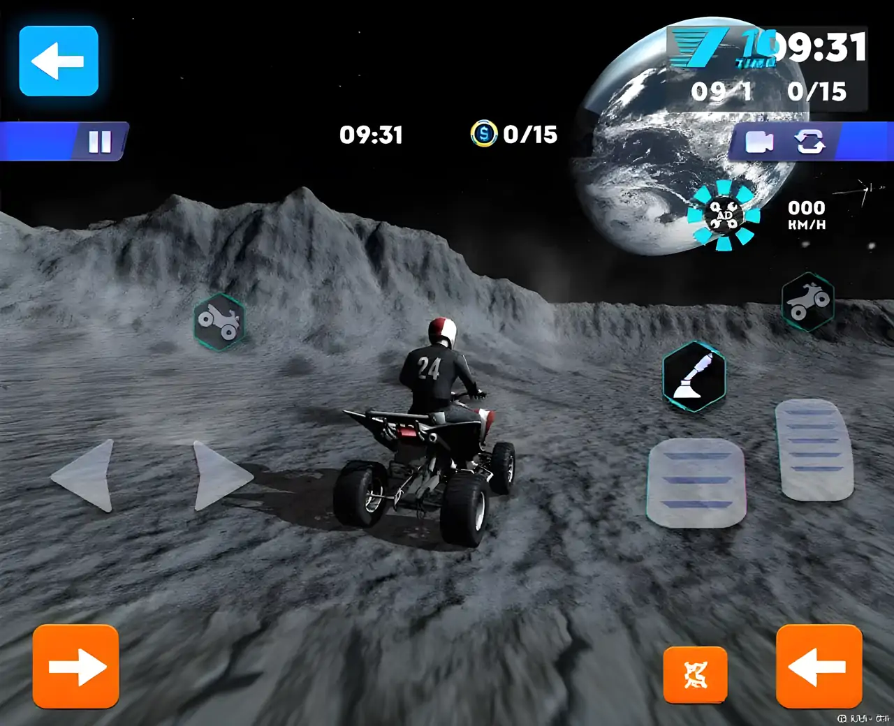 ATV四轮月球和地球竞赛