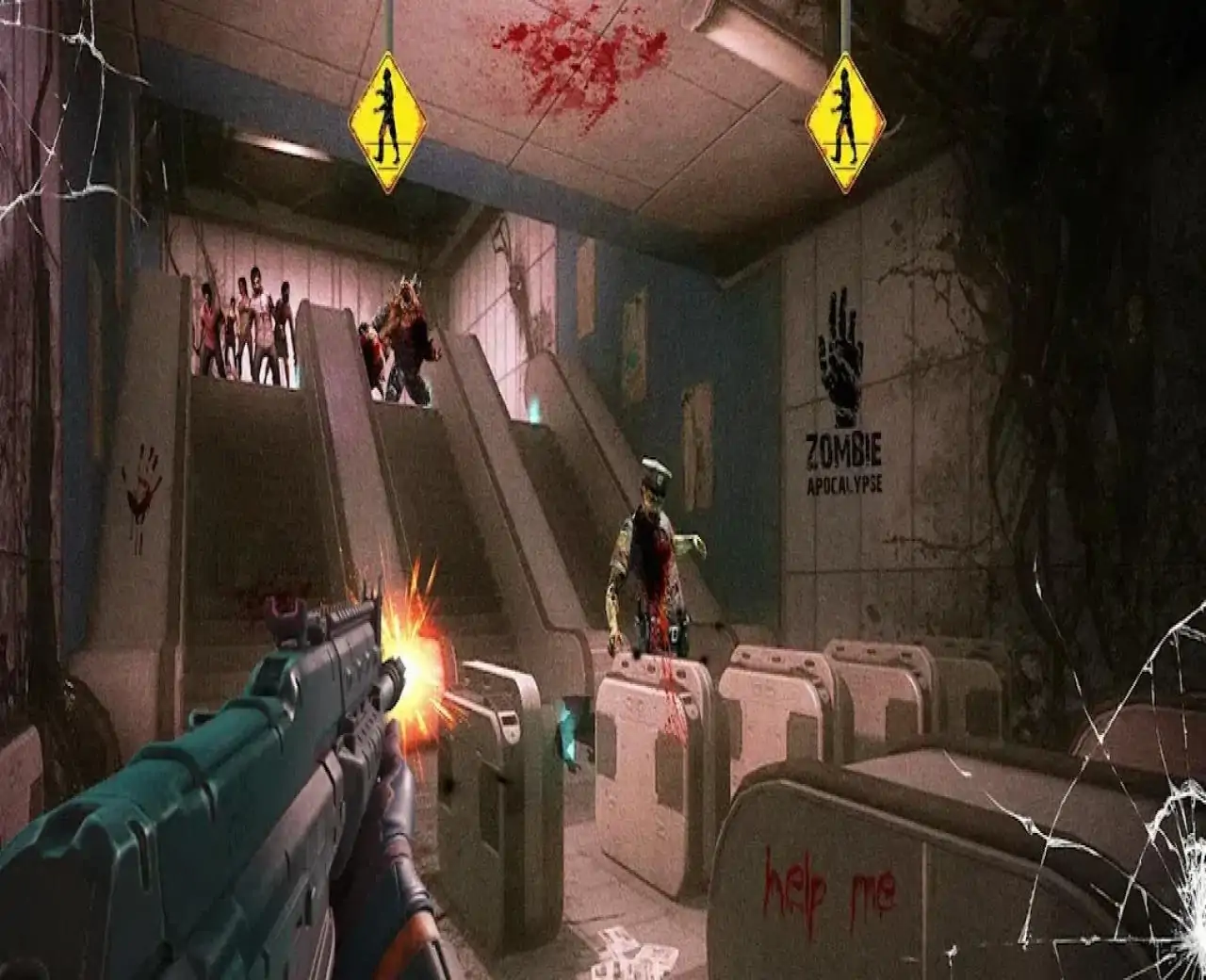 僵尸射击游戏:枪游戏