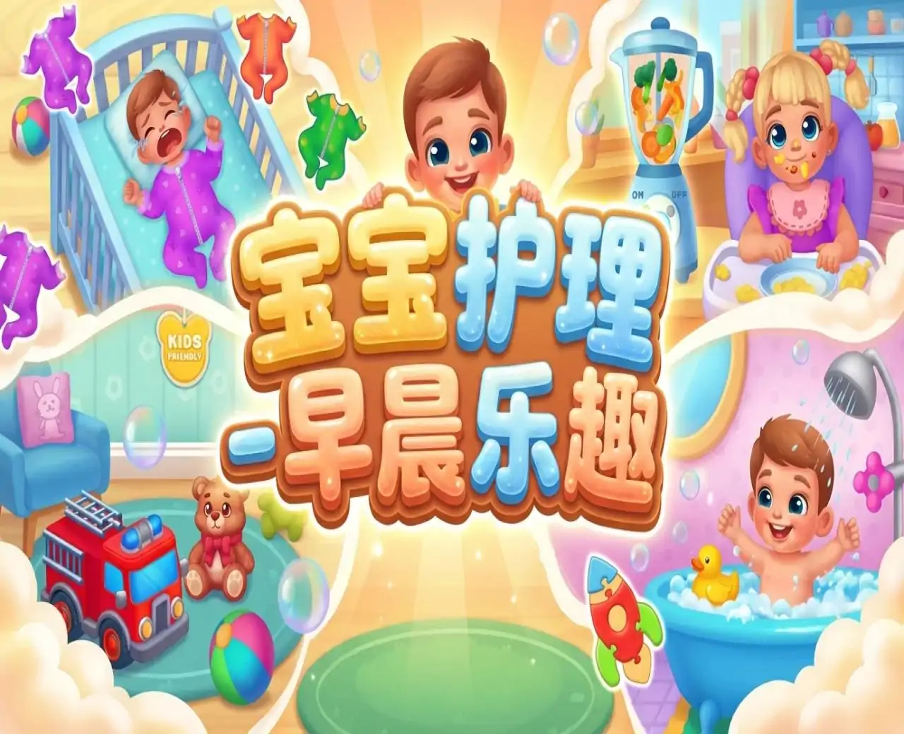 宝宝护理 - 早晨乐趣
