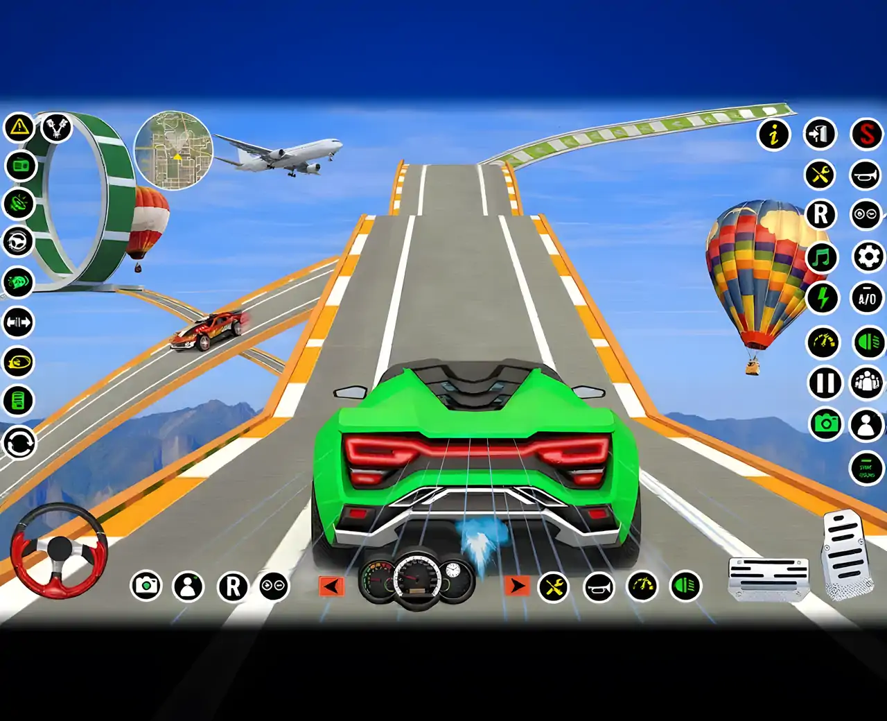 坡道汽车特技GT和汽车游戏