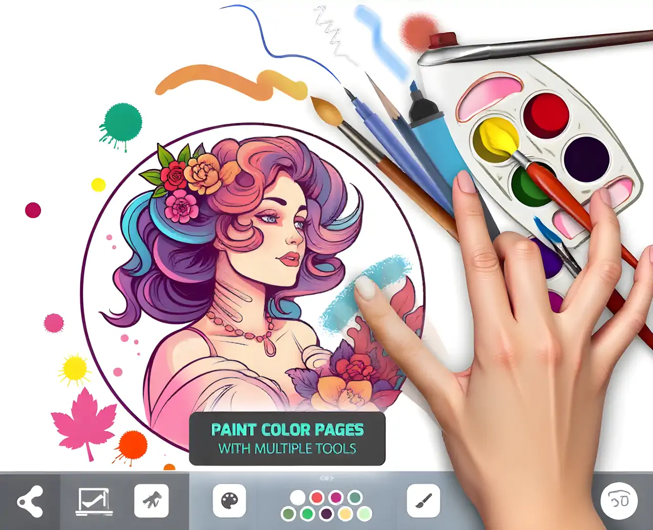 AI着色页-艺术游戏