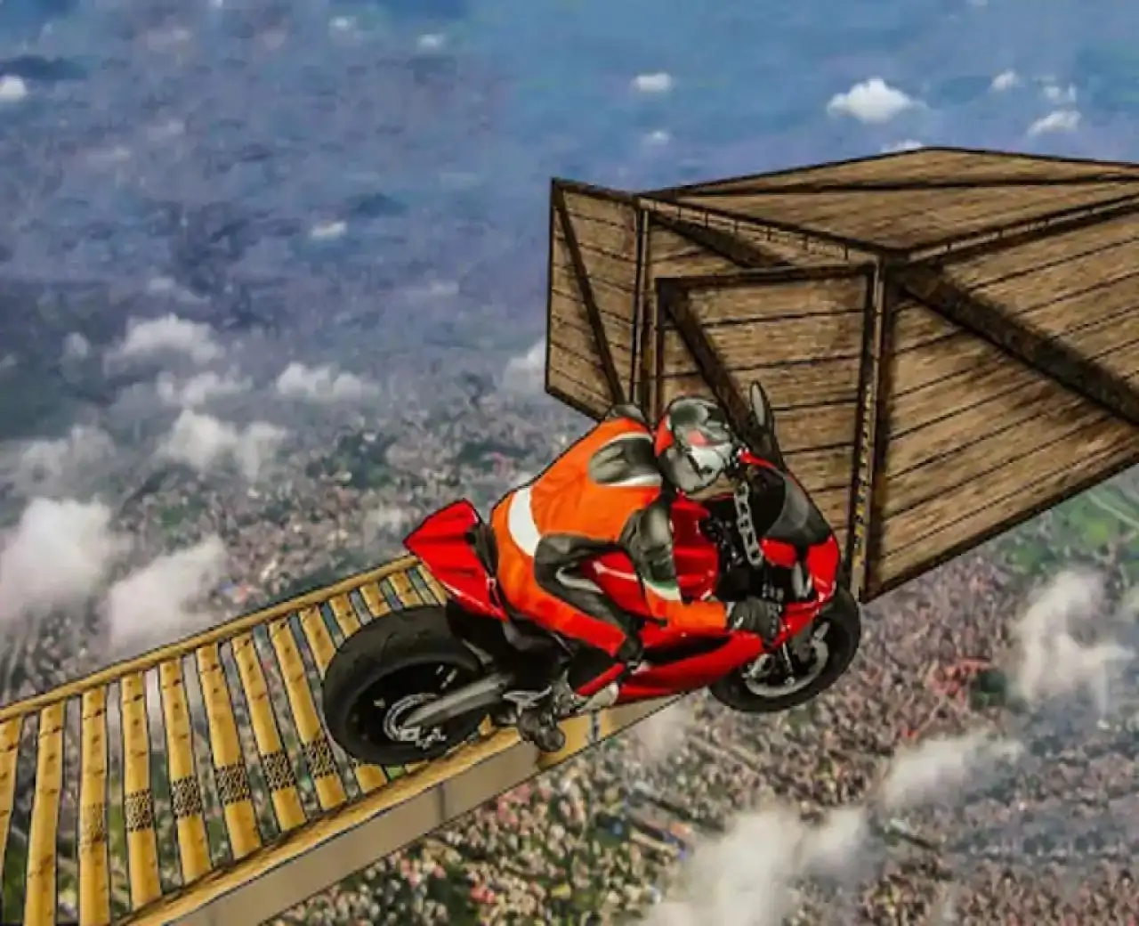 自行车比赛不可能的赛道-摩托车特技