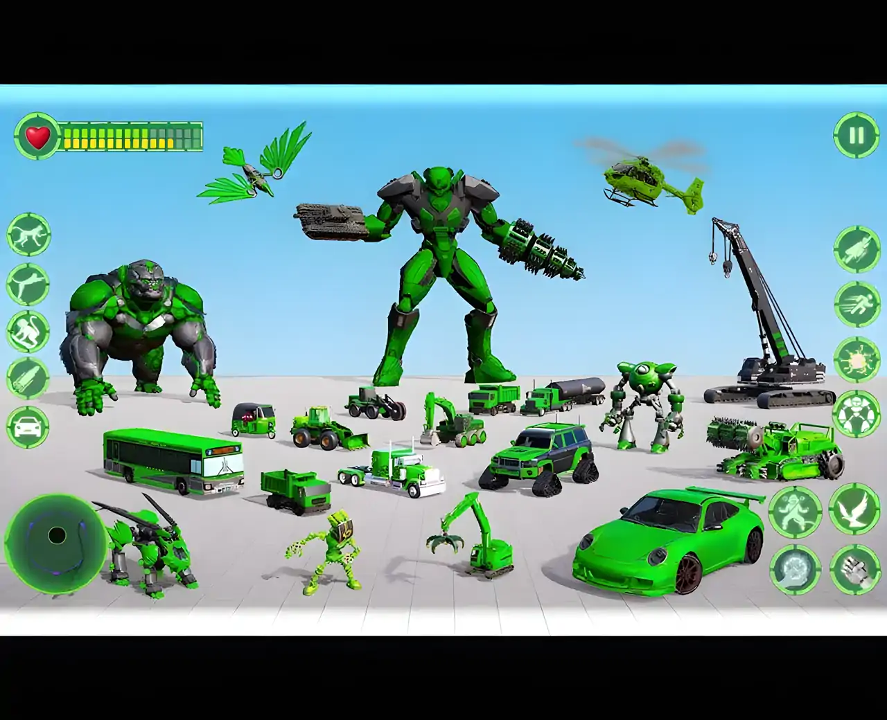 老鹰与大猩猩机器人汽车游戏