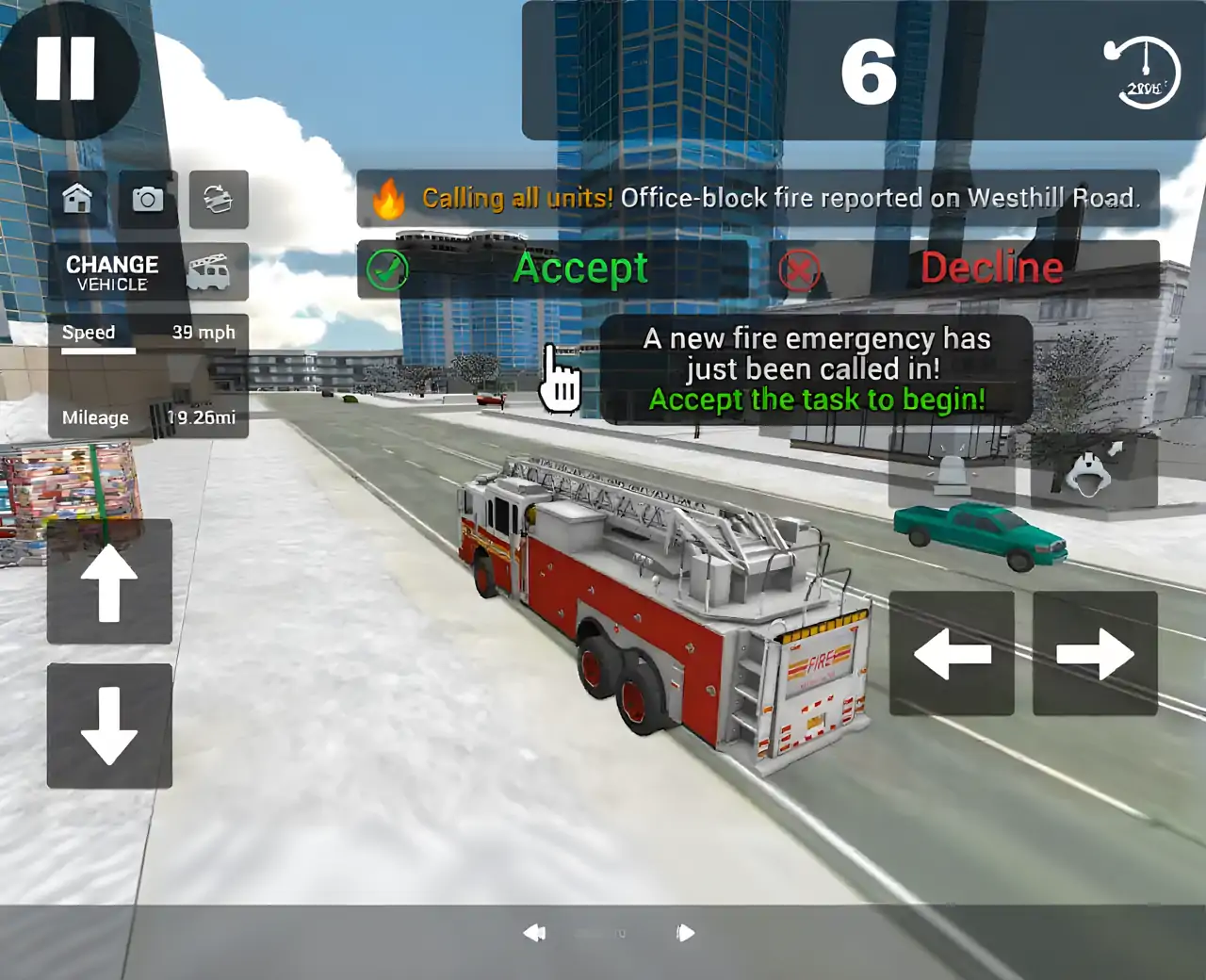 消防车救援模拟器