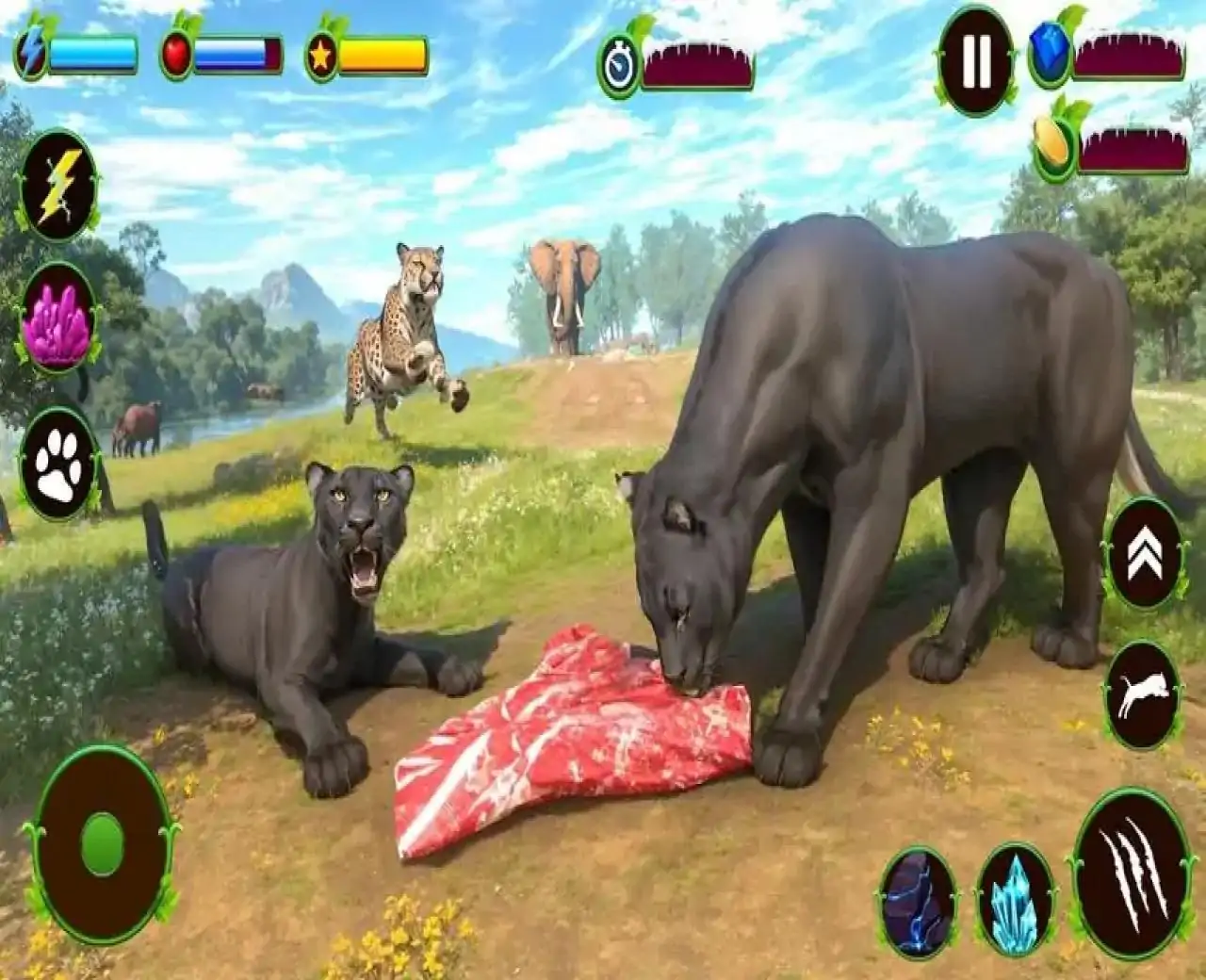 野豹家庭生活游戏