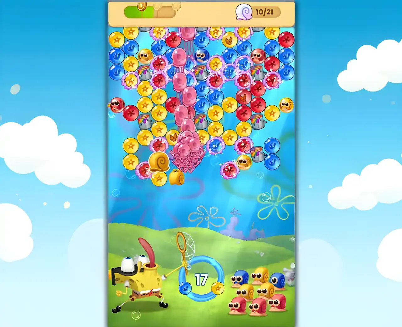 海绵宝宝泡泡爆破