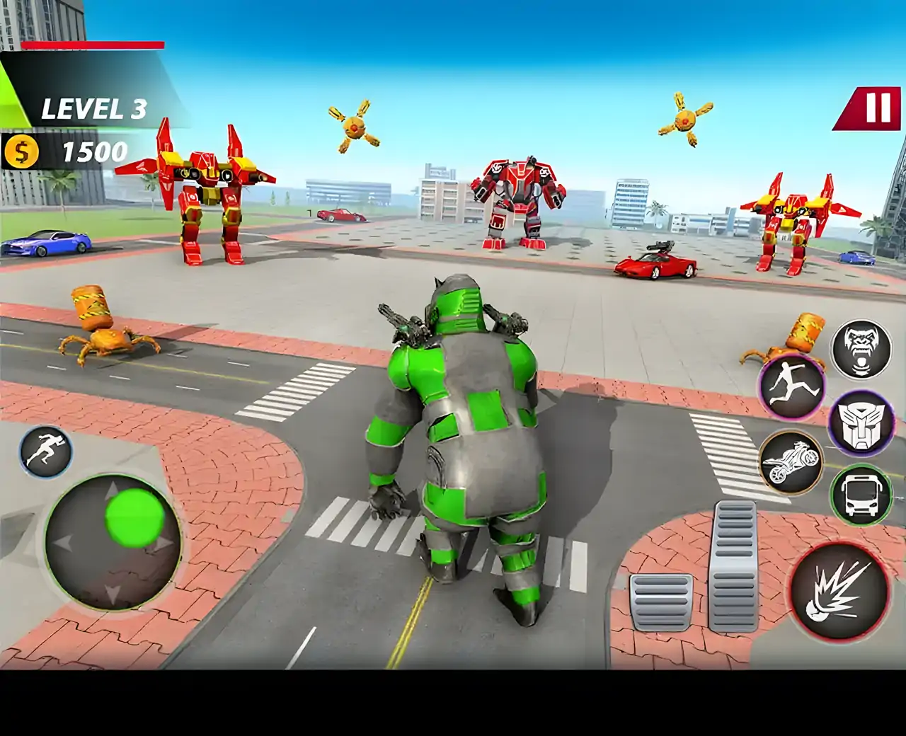 巴士机器人改造小游戏-大猩猩机器人小游戏