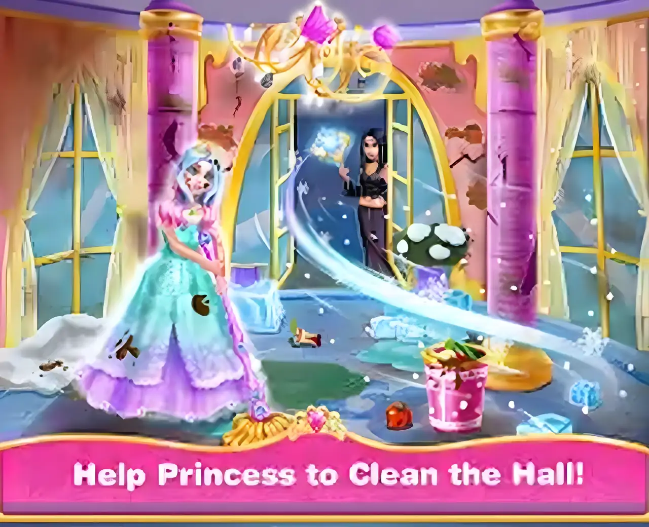 公主爱打扫–女孩子最喜欢的过家家游戏