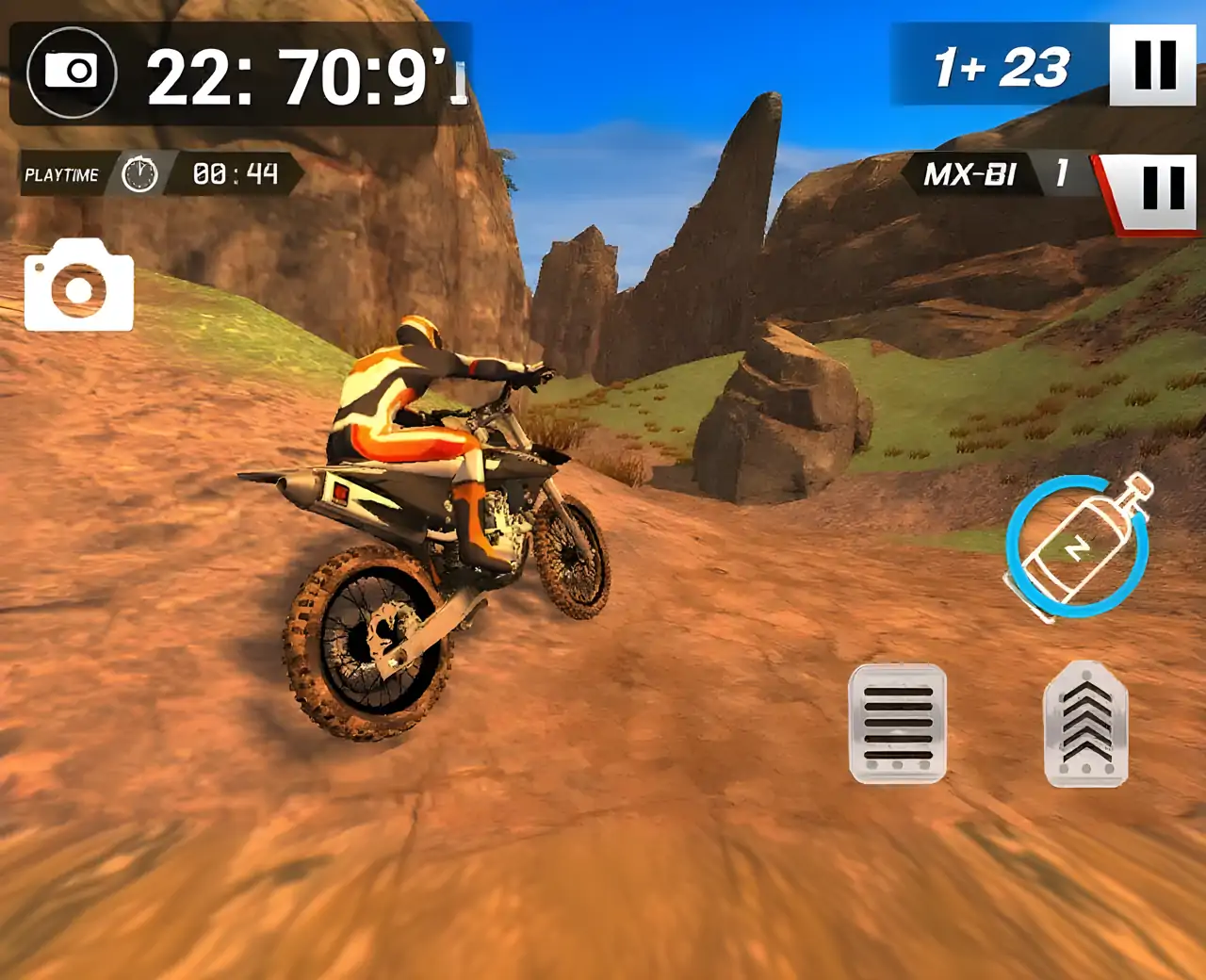 MX自行车。越野车越野车