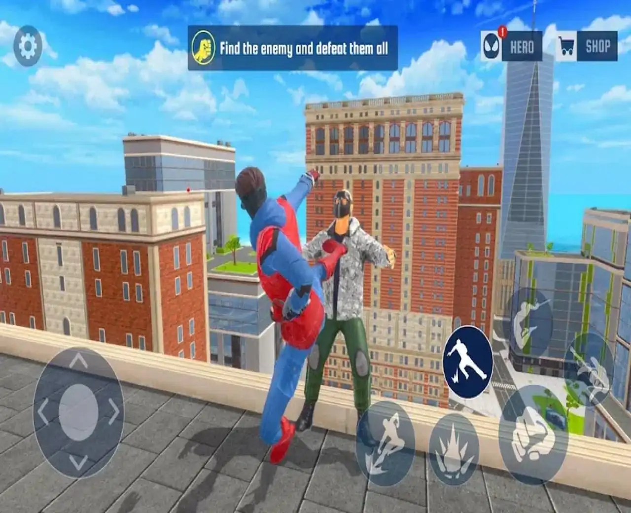 蜘蛛格斗绳索游戏