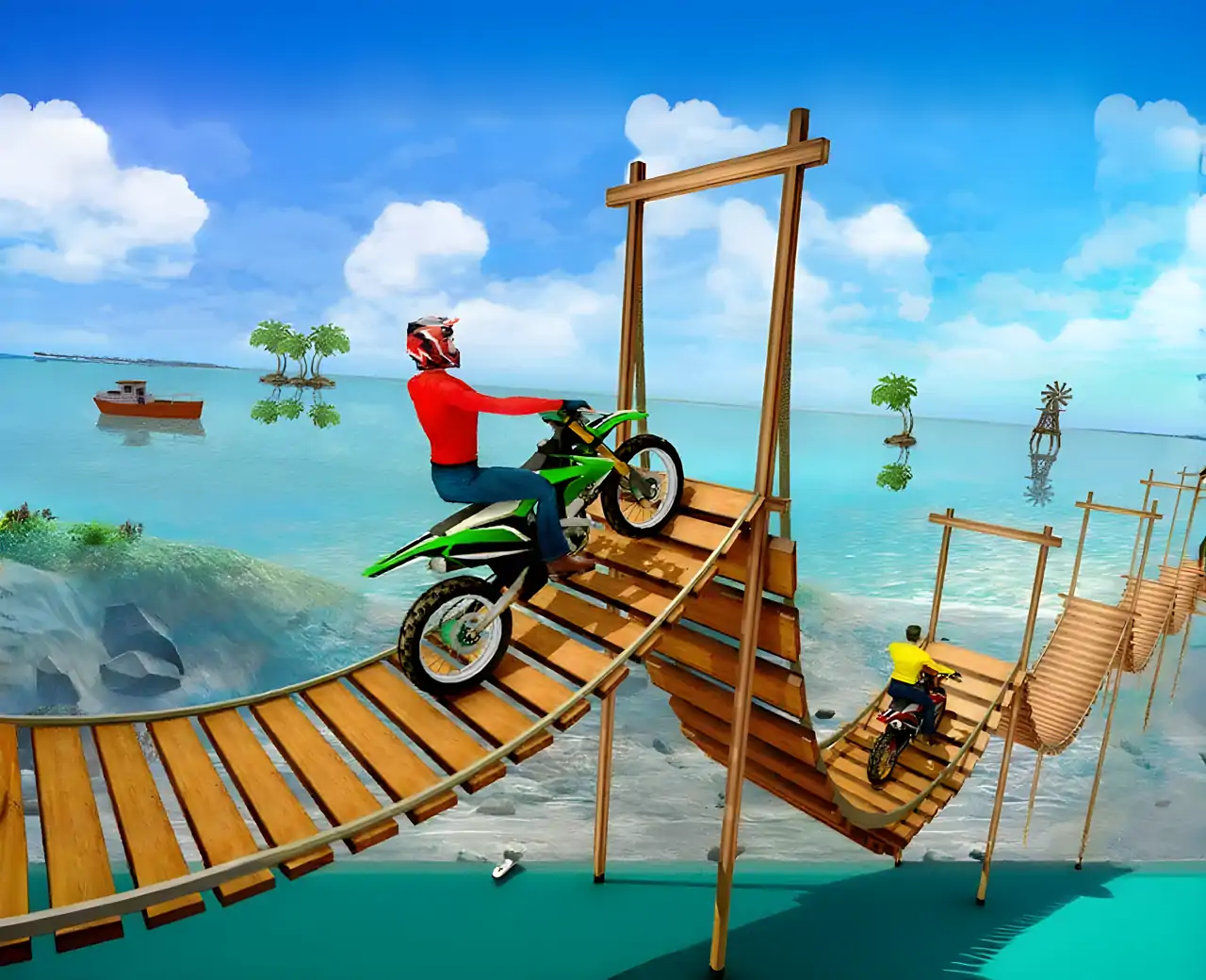 摩托车特技3D：自行车游戏