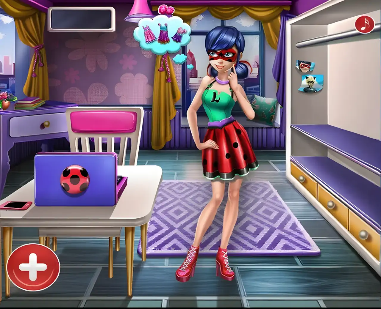 购物瓢虫时尚装扮