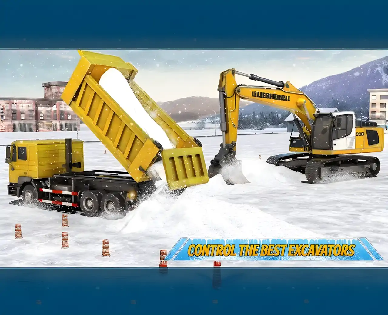 雪重挖掘机模拟器