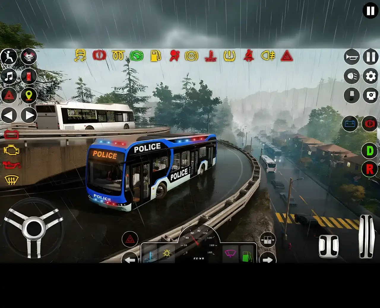 警察模拟警察巴士游戏3d-警车游戏3d:警车游戏2023